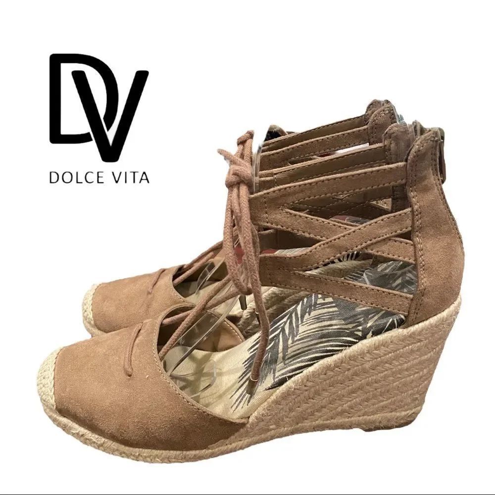 DV Dolce Vita Women's Espadrille Gladiator Style Wedge Sandals 6